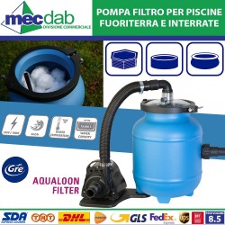 Pompa Filtro Depuratore Per Piscine Interrate e Fuoriterra 19,000 L. AQUALOON GRE FAQ200