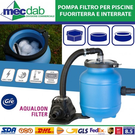 Pompa Filtro a Cartuccia Per Piscine Fuoriterra 5.678 LT/H 165W INTEX 28636 | Mec.Dab SRL | INTEX