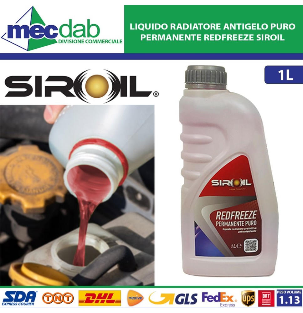 Liquido Antigelo Per Radiatori Antischiuma Permanente Puro Siroil REDFREEZE|5,80 €