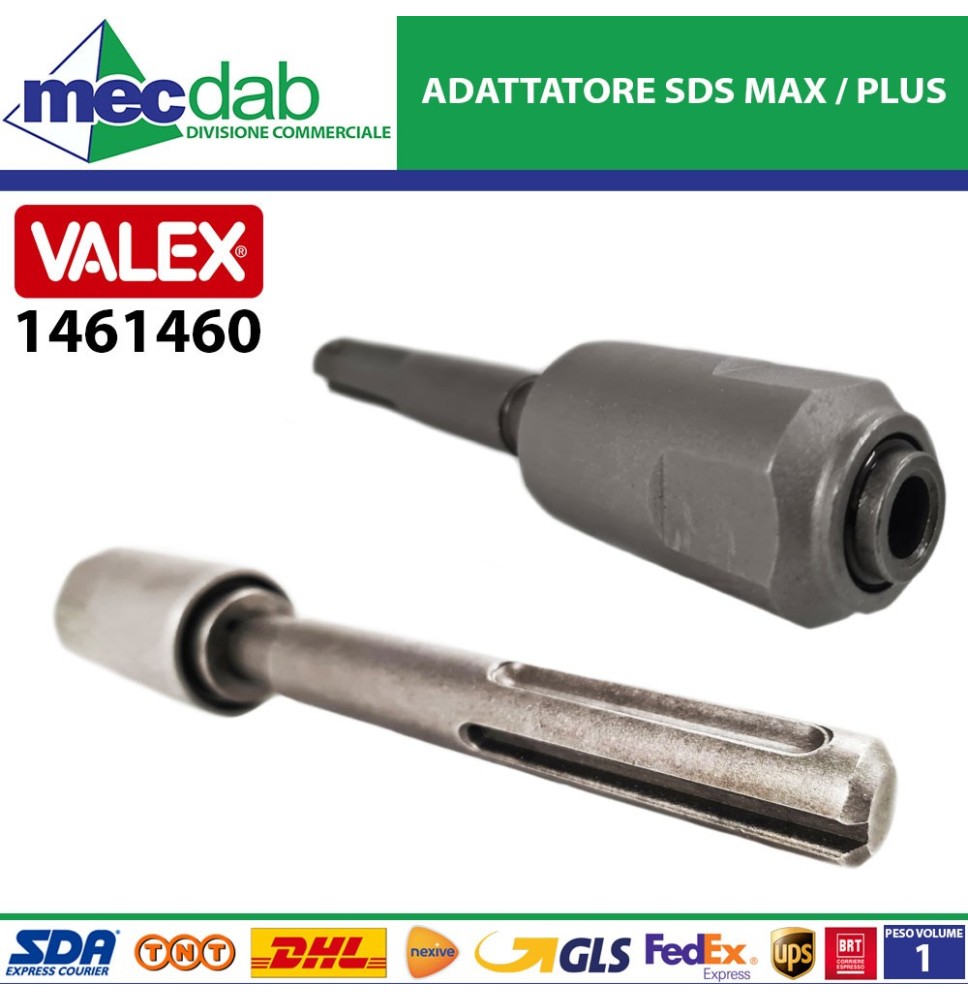 Adattatore SDS Max / SDS Plus Per Trapani Tassellatori o Martelli Demolitori Valex 1461460|28,99 €