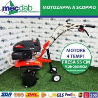 Motozappa a Scoppio 4 Tempi 160cc Con Fresa 50 Cm Monomarcia - MZ 751 JET
