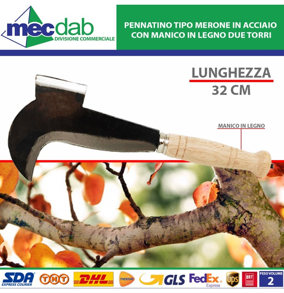 Pennatino Tipo Merone 32 Cm in Acciaio Con Manico in Legno Due Torri|17,60 € Pennatino Tipo Merone 32 Cm in Acciaio Con Manico in Legno Due Torri|17,60 €