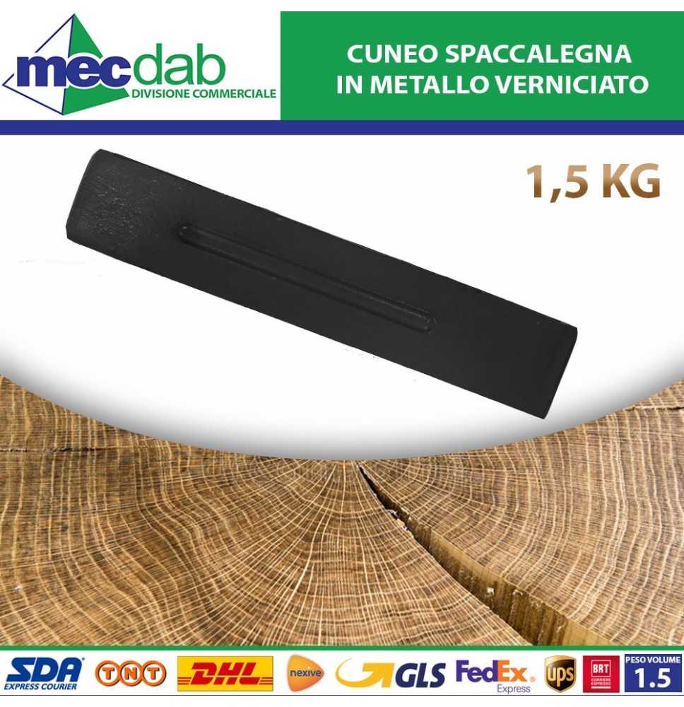 Cuneo Spaccalegna in Metallo Verniciato Nero 1,5 Kg|12,00 €