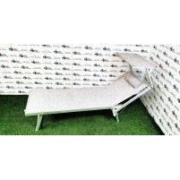 Lettino Da Spiaggia Con Parasole e Schienale Ribaltabile Cuscino Incorporato 187 x 60 Cm|99,99 €