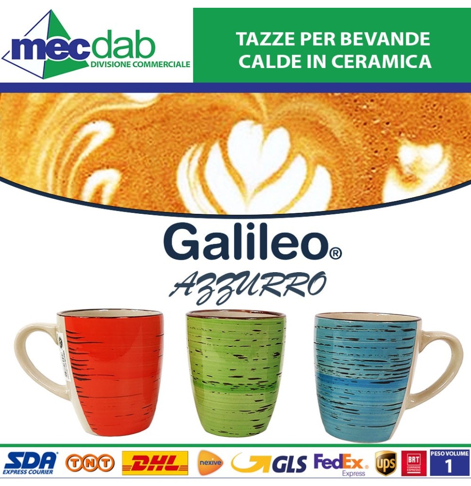 Tazze per Bevande Calde in Ceramica Vari Colori Galileo|3,10 €