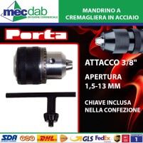 Mandrino a Cremagliera Attacco Femmina Varie Dimensioni Porta|13,99 € Mandrino a Cremagliera Attacco Femmina Varie Dimensioni Porta|13,99 €