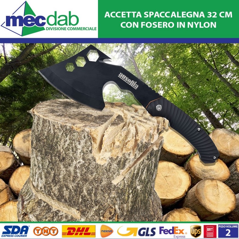 Accetta Spaccalegna 32 CM Lama Teflonata Con Manico in ABS | Mec.Dab SRL | Ausonia