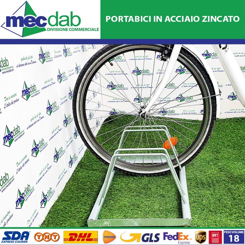 Porta Biciclette Multiplo In Acciaio Zincato Fissabile e Piedini In Gomma | Mec.Dab SRL | BarberoCategorie |
