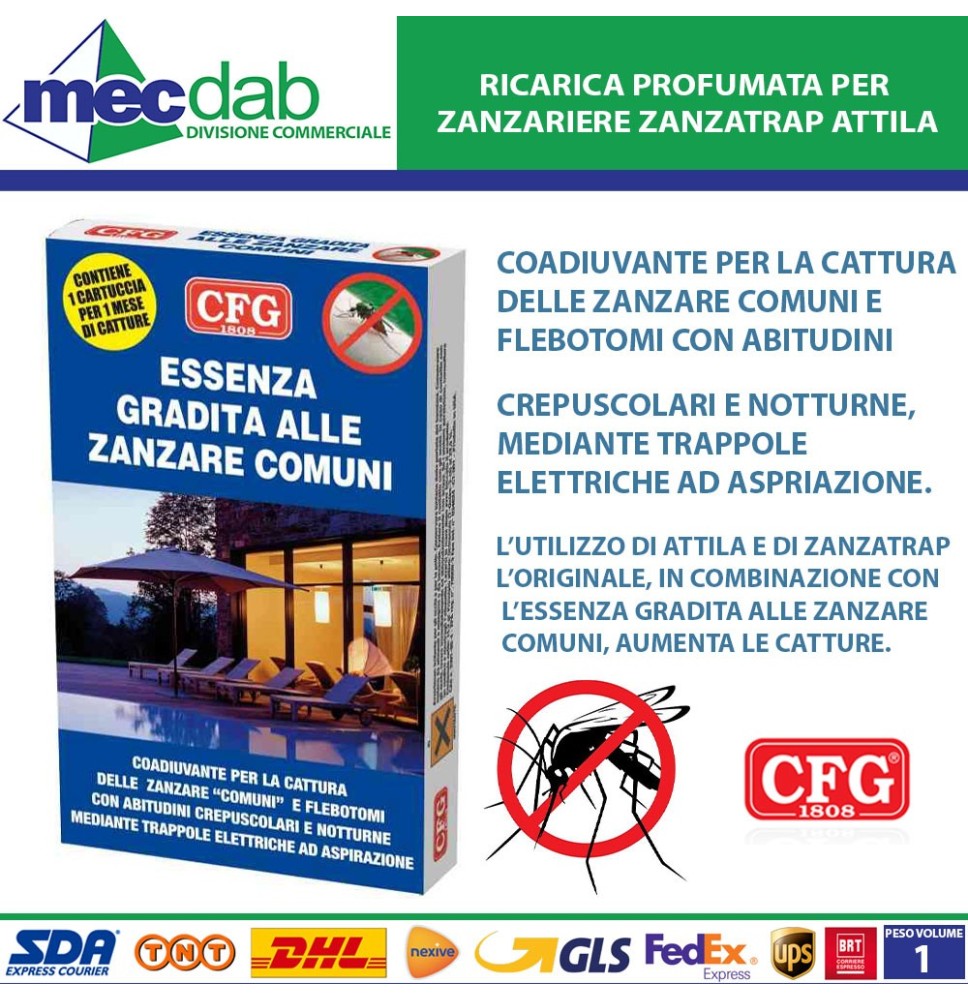 Ricarica Profumata per Zanzariere ZanzaTrap Attila H00070|€15.50 Ricarica Profumata per Zanzariere ZanzaTrap Attila H00070|€15.50
