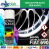 Smalto per Auto Fiat 690 Colore Alluminio per Ruote 400 ml Kenda Kolor|Generica - Senza Marca