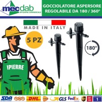 Gocciolatore Aspersore Regolabile 180 / 360° Per Irrigazione Giardino Ø 4 x 6 mm Ipierre|6,00 €
