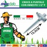 Supporto Per Irrigazione a Croce Con Puntale 15,5 Cm 1/2" F. Con Tappo Ipierre|Ipierre Garden