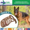 Museruola per Cani in Plastica con Fibbia in Cuoio Varie Taglie|Generica - Senza Marca