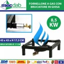 Fornellone Gas GPL in Ottone Con Bruciatore in Ghisa e Struttura in Acciaio | Mec.Dab SRL | Generica - Senza Marca