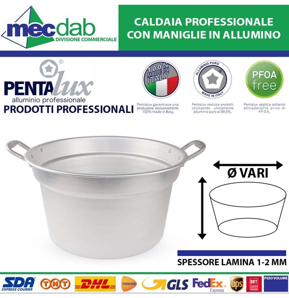 Caldaia Professionale Con Maniglie In Alluminio Puro 99,5% Pentalux - Bazar|4,60 €