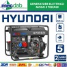 Generatore Di Corrente Diesel Trifase 6Kw 12 HP 456 cc 14LT Hyundai DHY6000LE-3|Hyundai