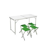 Tavolo Da Picnic Richiudibile a Valigetta Con 4 Sedie 120 x 60 x H 70 Cm|68,00 €
