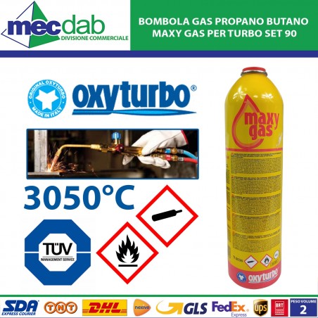 Cannello a Gas per Saldature a Fiamma OxyTurbo-655600 | Mec.Dab SRL | Generica - Senza Marca