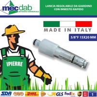 Lancia Regolabile Da Giardino Ipierre Garden per Tubo 5/8"15x20 mm