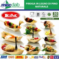 Piroga In Legno Naturale Di Pino Monouso Confezione 50 Pz Varie Dimensioni Leone Decorazioni|4,50 €