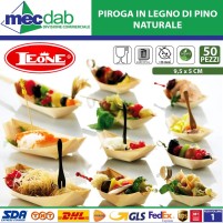 Piroga In Legno Naturale Di Pino Monouso Confezione 50 Pz Varie Dimensioni Leone Decorazioni|4,50 €