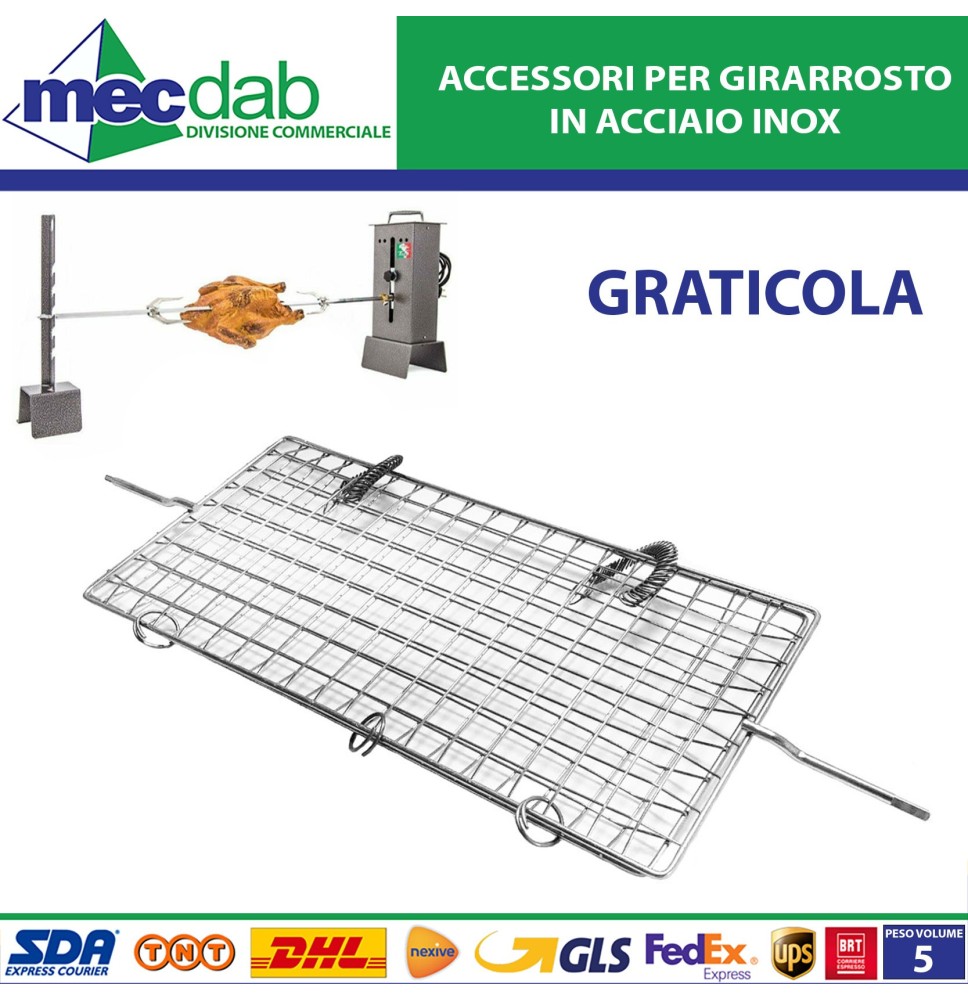 Accessori Per Girarrosto Graticola / Spiedo In Acciaio Inox Giemme Spoleto|53,00 €