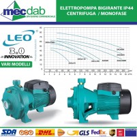 Elettropompa Bigirante Centrifuga Monofase In Acciaio Inox IP 44 LEO 2AC