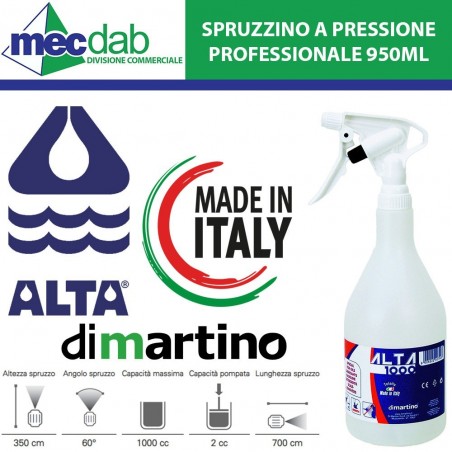 Spruzzino Nebulizzatore a Pressione 950ML Professionale per Oli e Detergenti | Mec.Dab SRL | Dimartino