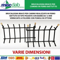 Brucialegna Brace Per Camino In Ferro Battutto Varie Modelli / Dimensioni