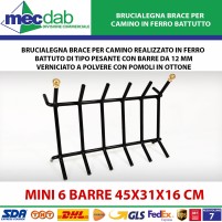 Brucialegna Brace Per Camino In Ferro Battutto Varie Modelli / Dimensioni|29,90 €
