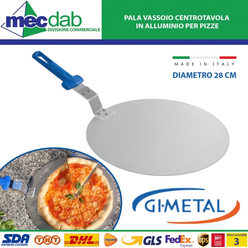 Pala Vassoio Centrotavola In Alluminio Per Pizze Varie Diametri Gi.mental|Generica - Senza Marca