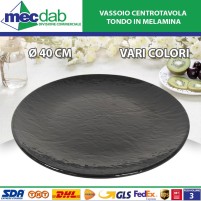 Vassoio Centrotavola Tondo In Melamina Ø 40