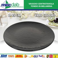 Vassoio Centrotavola Tondo In Melamina Ø 45 Cm Vari Colori