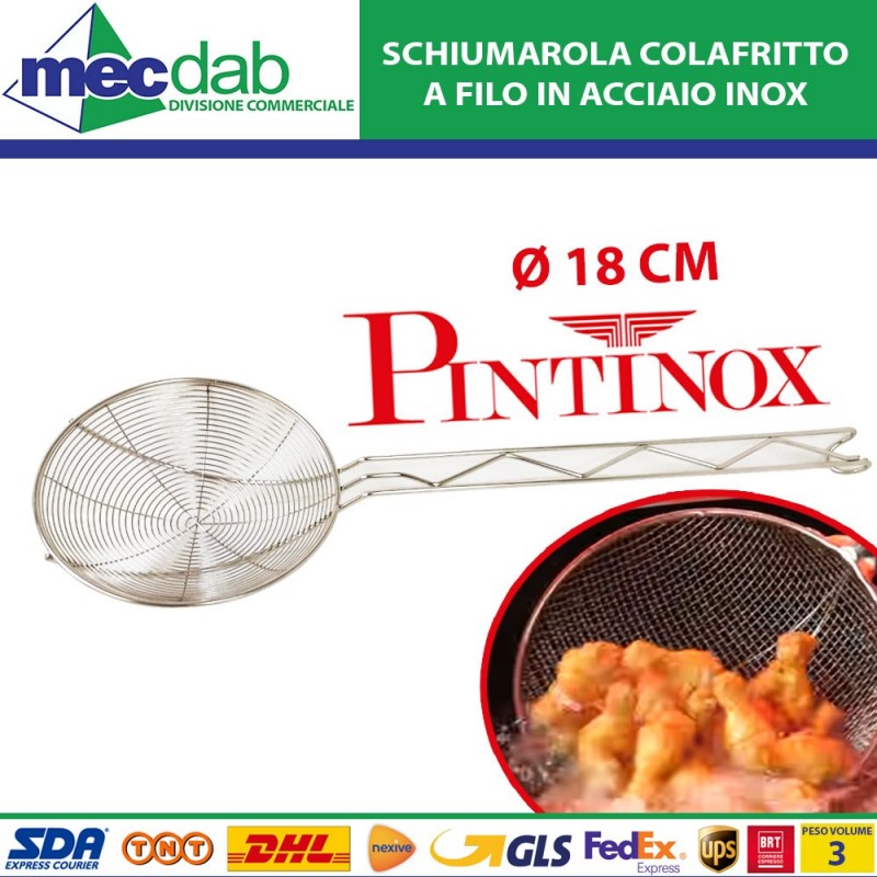 Schiumarola Colafritto A Filo In Acciaio Inox Vari Diametri Pintinox | Mec.Dab SRL | Generica - Senza MarcaHotel, Restaurant & Café |