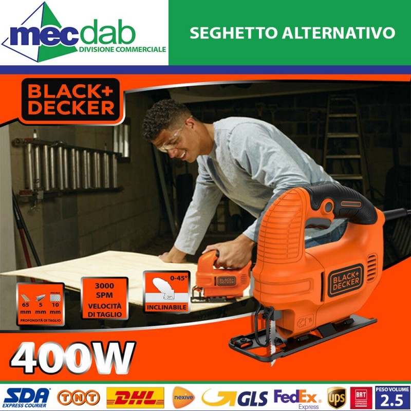 Seghetto Alternativo Black+Decker 400W KS501-QS