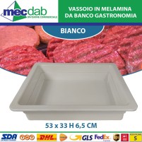 Vassoio In Melamina Da Banco Gastronomia 53 x 33 H 6,5 Cm Vari Colori|38,00 €