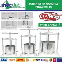 Torchietto Premitutto Manuale Con Contenitore In Acciaio Inox Palumbo