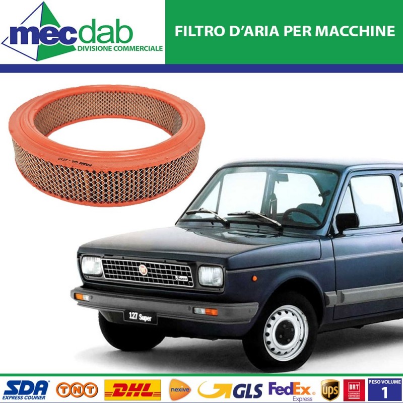 Filtro D'aria Per Macchine Fiat 127, 128, Autobianchi A112 FRAM CA2718|Generica - Senza Marca