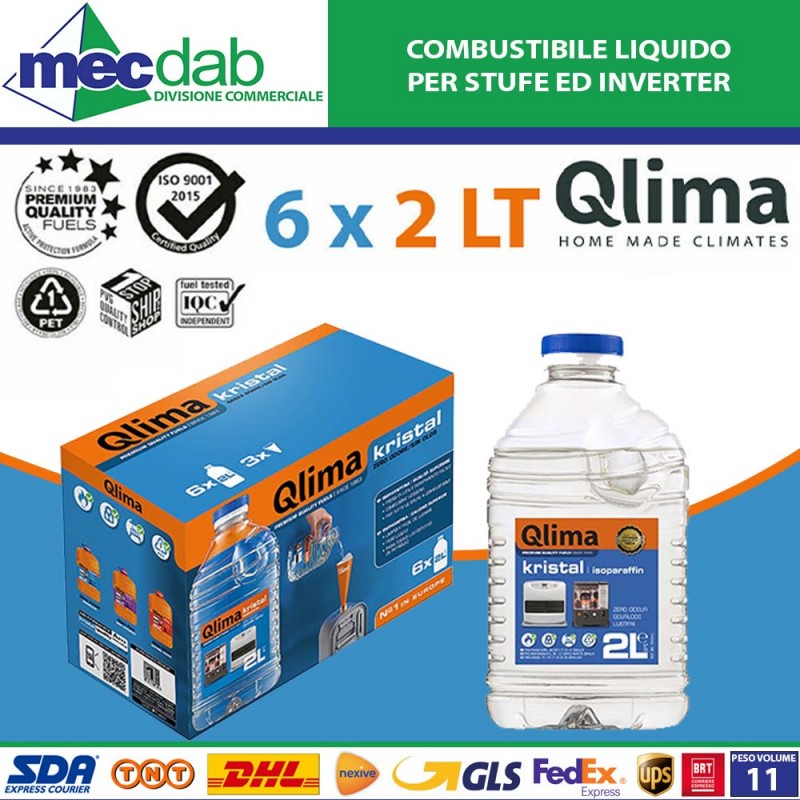 Combustibile Liquido Per Stufe Ed Inverter 12 LT Completamente Inodore Kristal|Qlima