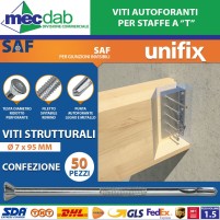 Viti Autoforanti Zincate Per Fissaggio Di Travi In Legno Su Staffe Metalliche Varie Misure|82,00 €
