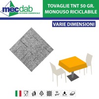 Tovaglie Coprimacchia 25/50 PZ Tessuto Non Tessuto Juta Antracite