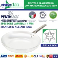 Padella In Alluminio Con Manico In Acciaio Inox Professionale Pentalux|20,00 €