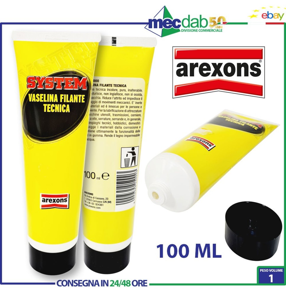 Vaselina Tecnica Per Attrezzature Macchine Utensili E Trasmissioni, Arexons|4,99 €