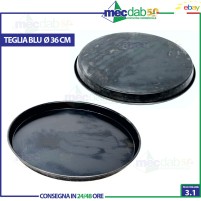 Teglia Per Pizza Tonda in Lamiera Blu Cerutti Inox Varie Dimensioni|6,50 €