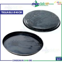 Teglia Per Pizza Tonda in Lamiera Blu Cerutti Inox Varie Dimensioni|6,50 €